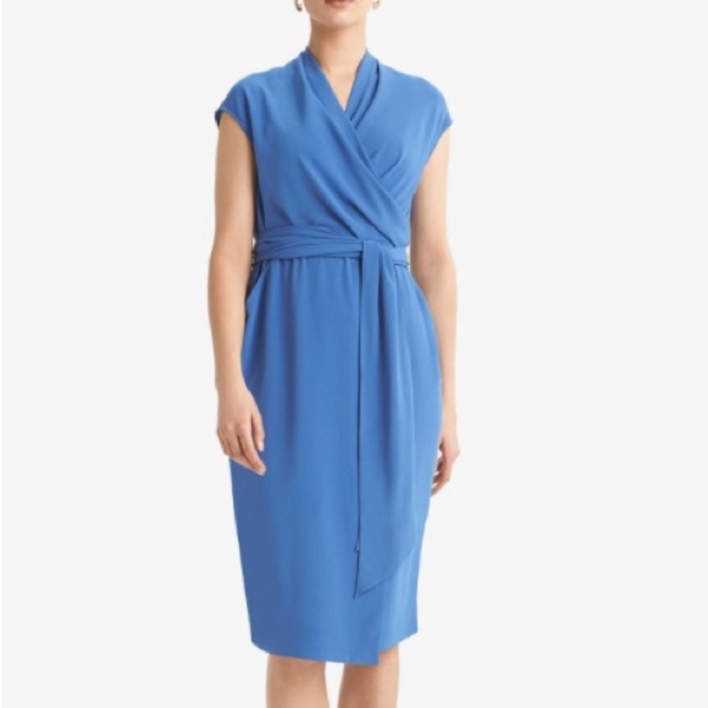 M.M. Lafleur The Hailey Dress Soft Wave Size 16 Freshly Drycleaned, Worn Once!